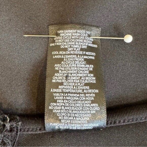 Lane Bryant black bodycon midi dress. Twisted neck with open yoke. Size 1X - Picture 9 of 15